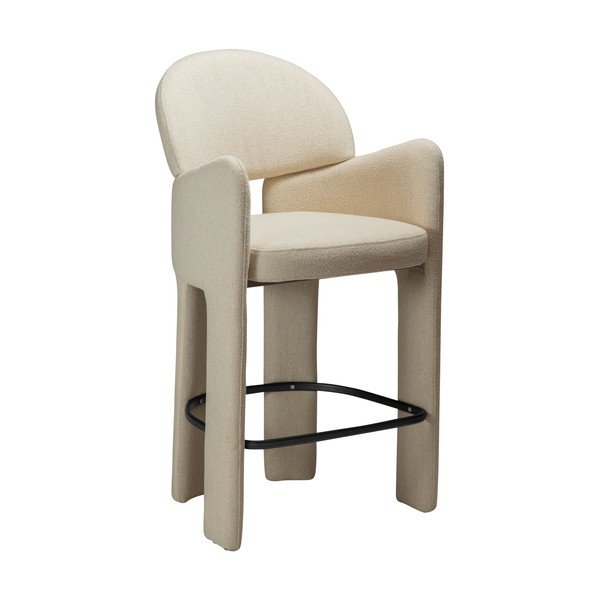 Scaun de bar bej (înălțime șezut 68,5 cm) Aole – DAN-FORM Denmark