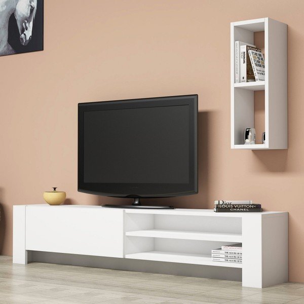 Comodă TV Naz, alb-image-4
