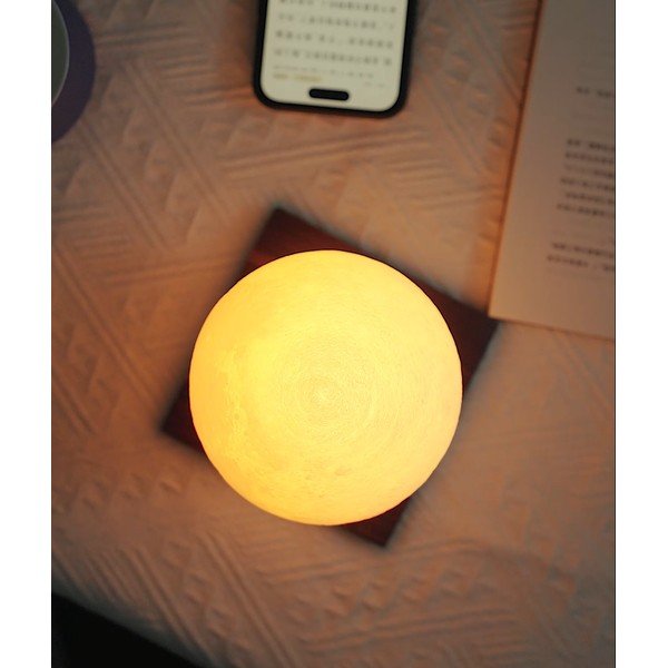 Decorațiune luminoasă maro închis cu USB ø 12 cm Smart LunaSpin – Gingko-image-4