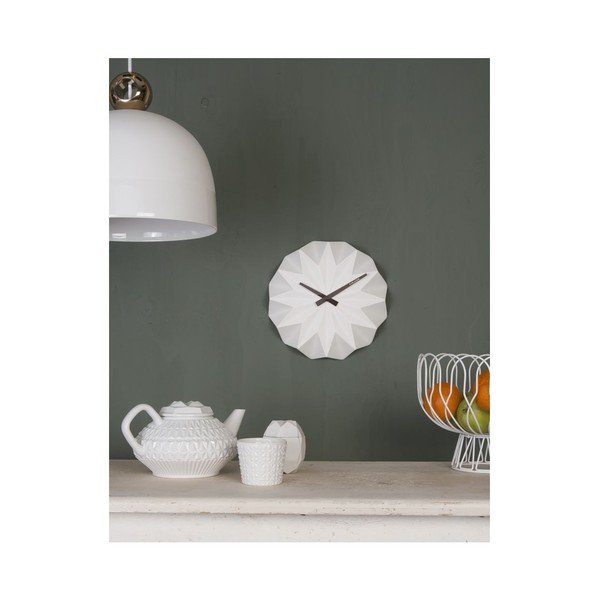 Ceas de perete Karlsson Origami Ceramic, alb-image-2