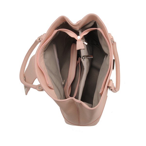 Poșetă din piele Florence Bags Tabit, roz pudrat-image-3