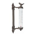 Termometru cu păsări din fontă Esschert Design Bird, înlălțime 27,3 cm