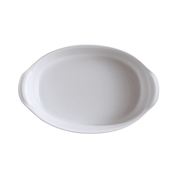 Vas oval de copt Emile Henry, 2,3 l, alb-image-1