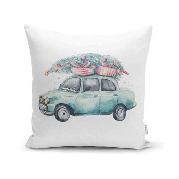 Față de pernă 43x43 cm  cu model de Crăciun Full Ride – Mila Home