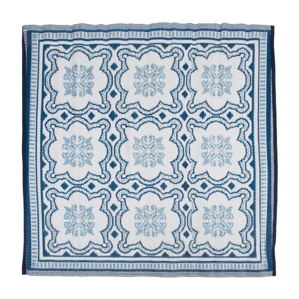 Covor reversibil pentru exterior Esschert Design Blue Wish, 152 x 152 cm-image-2