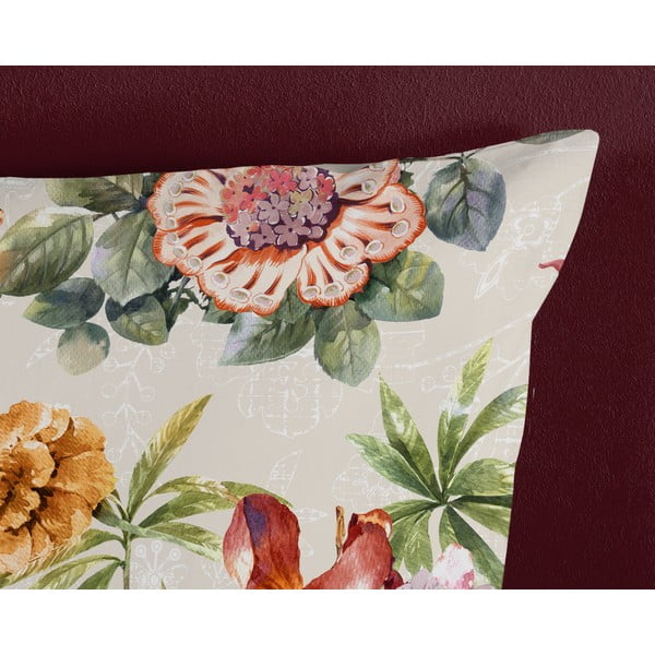 Lenjerie de pat bej din bumbac pentru pat de o persoană 140x200 cm – Good Morning-image-3