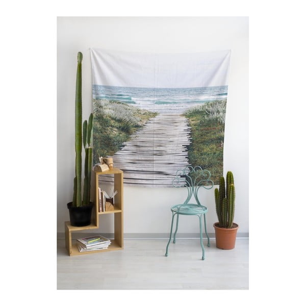 Tapiserie din microfibră Really Nice Things Beach Way, 140 x 140 cm-image-1