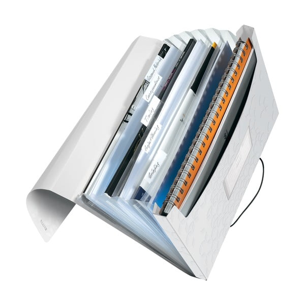 Mapă compartimentată Leitz, alb-image-2