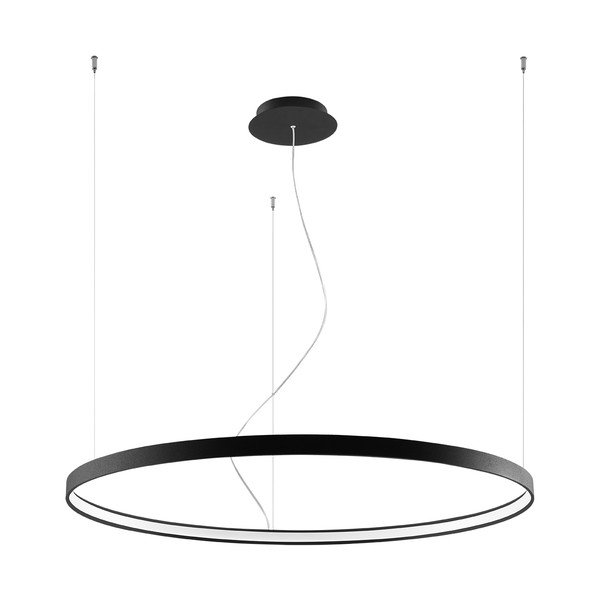 Lustră neagră LED din aluminiu ø 110 cm RIO – Thoro