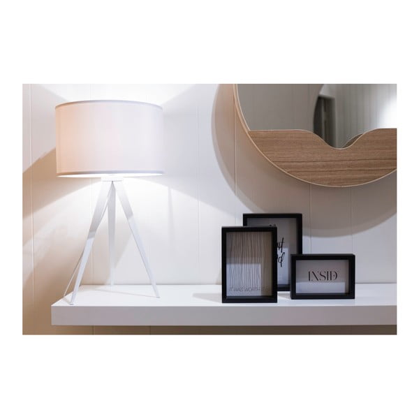 Veioză Zuiver Tripod, alb-image-1