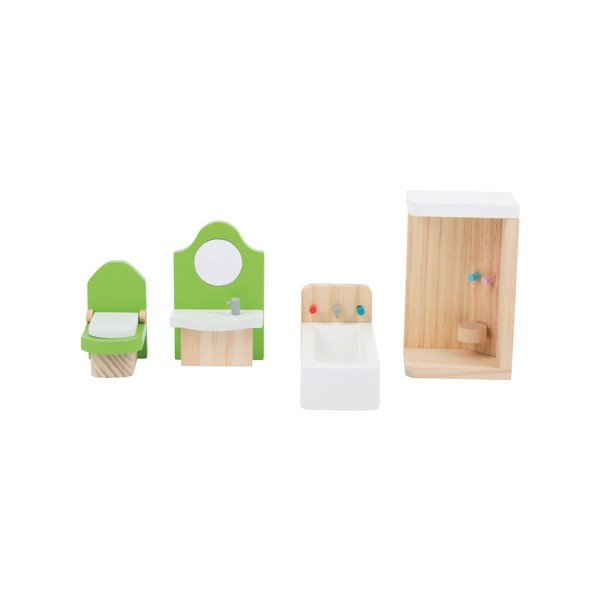 Set mobilier din lemn pentru păpuși Legler Bathroom-image-3