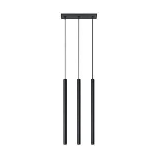 Lustră Nice Lamps Fideus, lungime 30 cm, negru