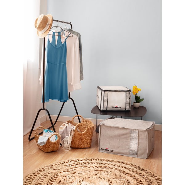 Cutie de depozitare cu vacuum Compactor Oxford, 210 l, gri-image-1