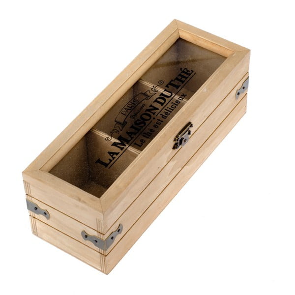 Cutie din lemn pentru pliculețele de ceai Dakls Rustenno