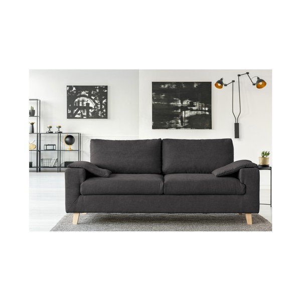 Canapea cu 3 locuri Cosmopolitan desing Caracas, gri închis-image-3