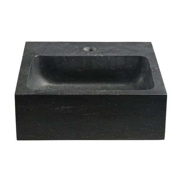Chiuvetă mică pentru WC neagră din piatră 30x30 cm Blok – Sapho-image-2