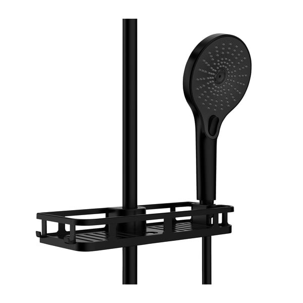 Raft pentru baie negru mat autoadeziv din plastic Libertà – Wenko-image-3