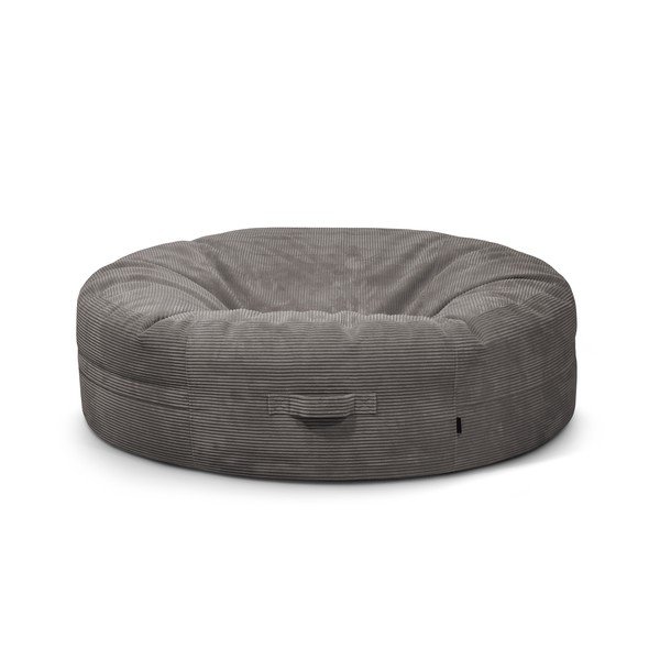 Fotoliu bean bag verde cu tapițerie din catifea reiată Roll 190 – SLOWDOWN-image-1