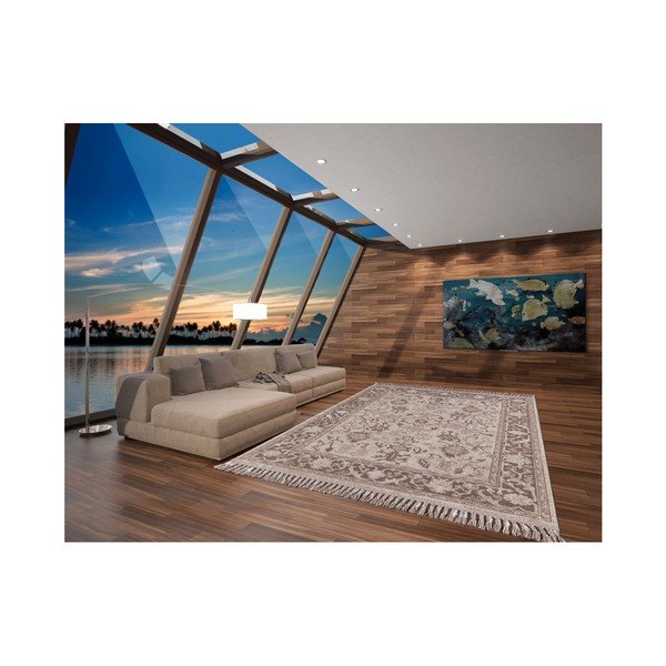 Covor din lână Webtappeti Gri, 200 x 100 cm-image-1