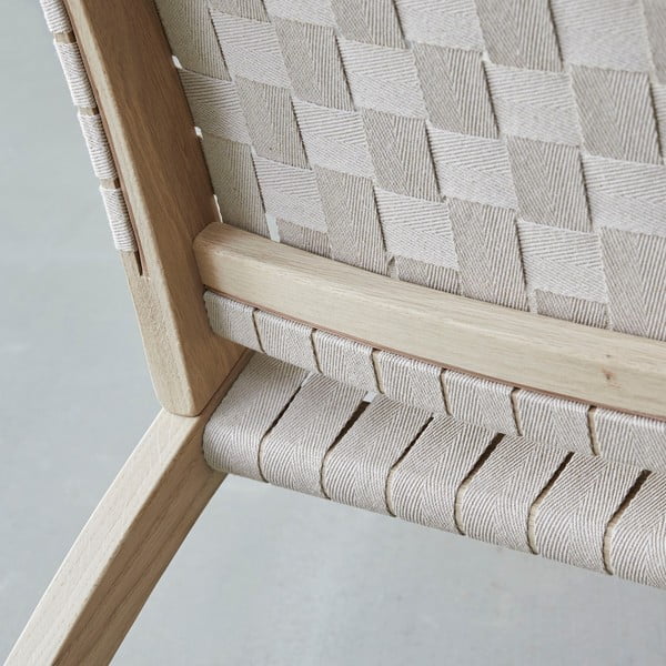 Fotoliu din lemn de stejar Findahl by Hammel Luna, bej-image-4