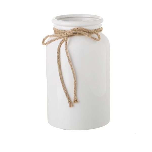 Vază din ceramică Unimasa White, ⌀ 15 cm, alb
