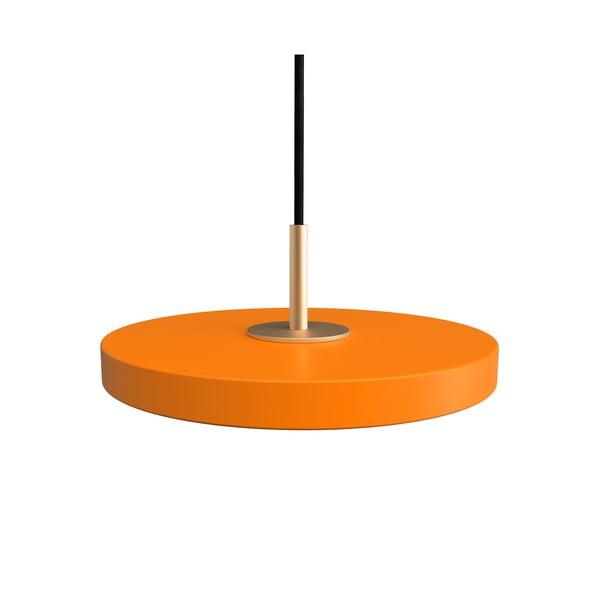 Lustră portocalie LED cu abajur din metal ø 15 cm Asteria Micro – UMAGE