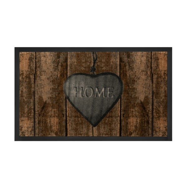 Covor Hanse Home Heart Printy, 45 x 75 cm, maro