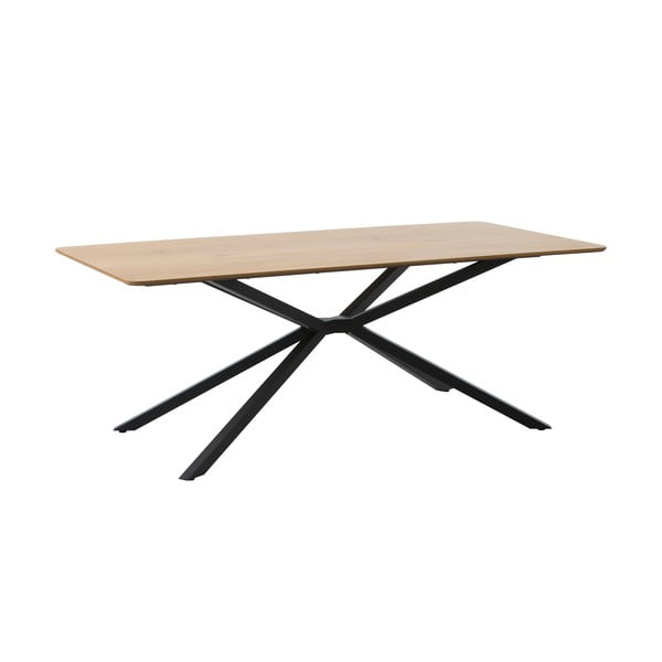 Masă de dining cu blat cu aspect de lemn de stejar 90x160 cm Cesura – Unique Furniture-image-3