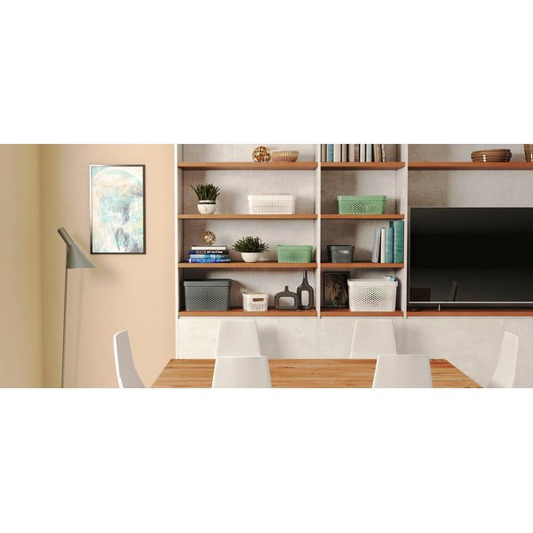 Coș de depozitare Curver Infinity Dots, 11 l, gri-image-1