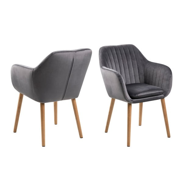 Scaun dining Actona Emilia Vic, gri închis-image-2