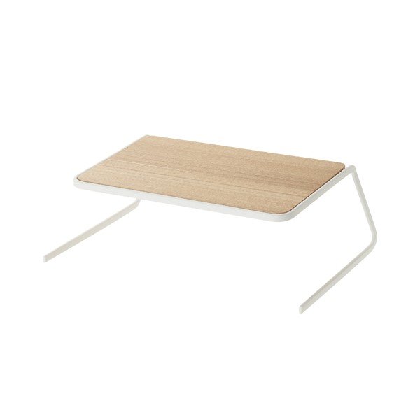 Raft suplimentar alb/în culoare naturală din lemn 19,5x19,5 cm Tosca – YAMAZAKI