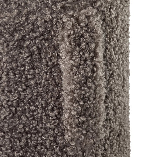 Taburet maro închis cu tapițerie din țesătură bouclé Teddy – Blomus-image-3