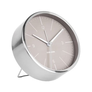 Ceas alarmă Karlsson Normann, Ø 10 cm, gri