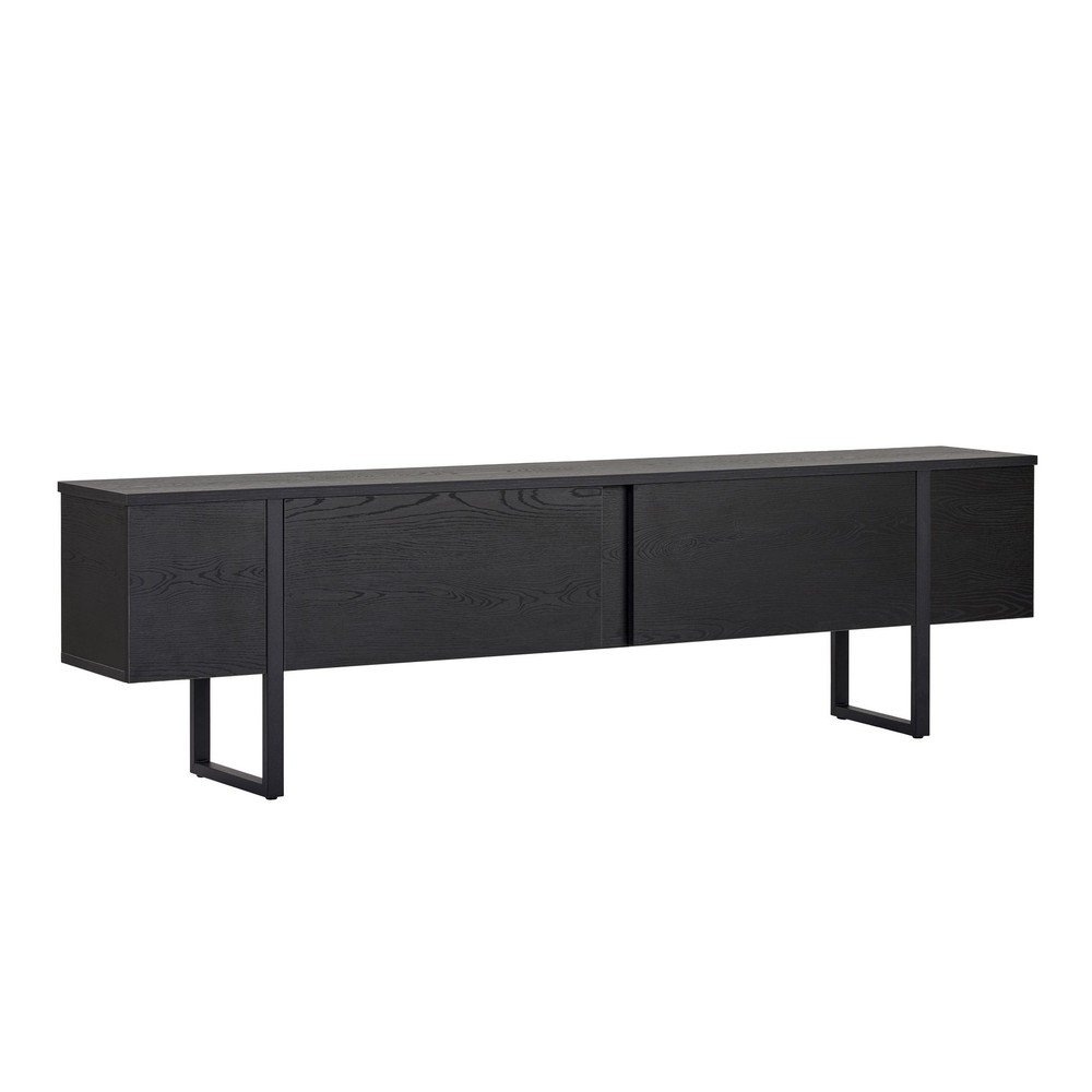 Comodă TV neagră 180x50x30 cm Onera – Kalune Design