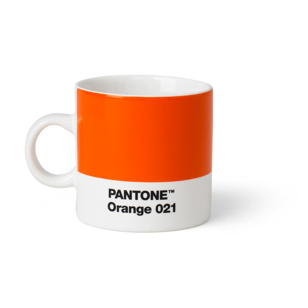 Cană Pantone Espresso, 120 ml, portocaliu