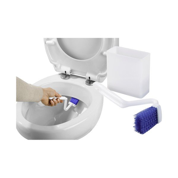 Perie de WC albă din plastic - Maximex-image-3