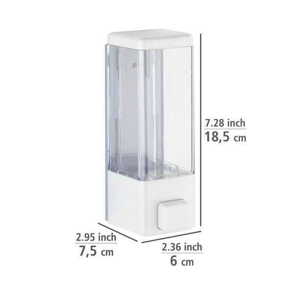 Dozator de săpun lichid alb de montat pe perete din plastic 320 ml Istres – Wenko-image-4