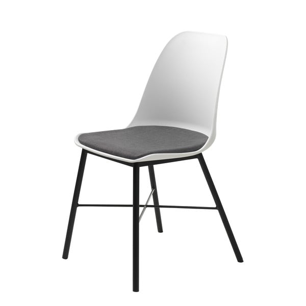 Set 2 scaune Unique Furniture Whistler, alb - gri-image-1