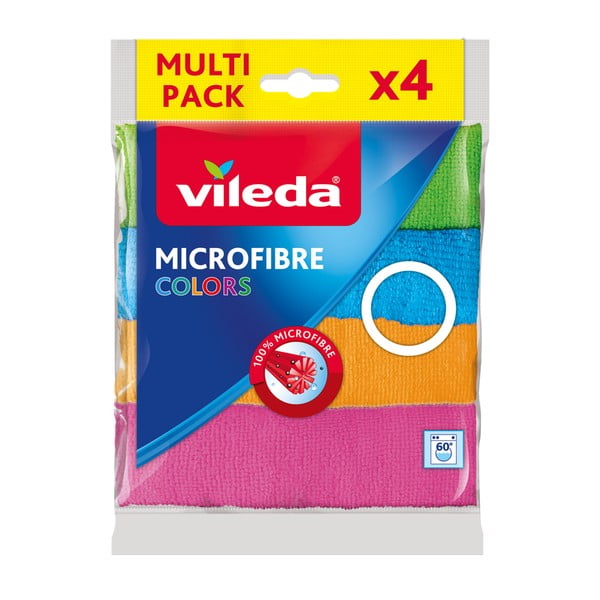 Lavete 4 buc. din microfibră Colors – Vileda