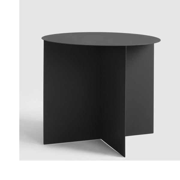 Masă auxiliară Custom Form Oli, ⌀ 50 cm, negru-image-1