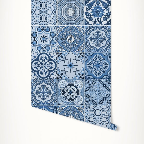 Tapet LineArtistica Audrey, 60 x 300 cm, albastru