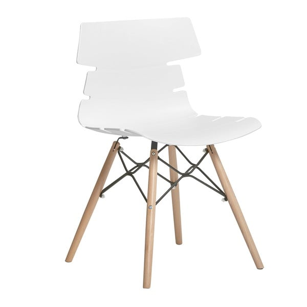 Set 4 scaune Marckeric Iris, alb-image-2