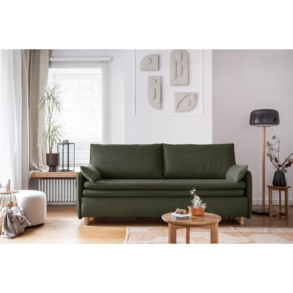 Canapea verde extensibilă 207 cm Simon – Miuform-image-1