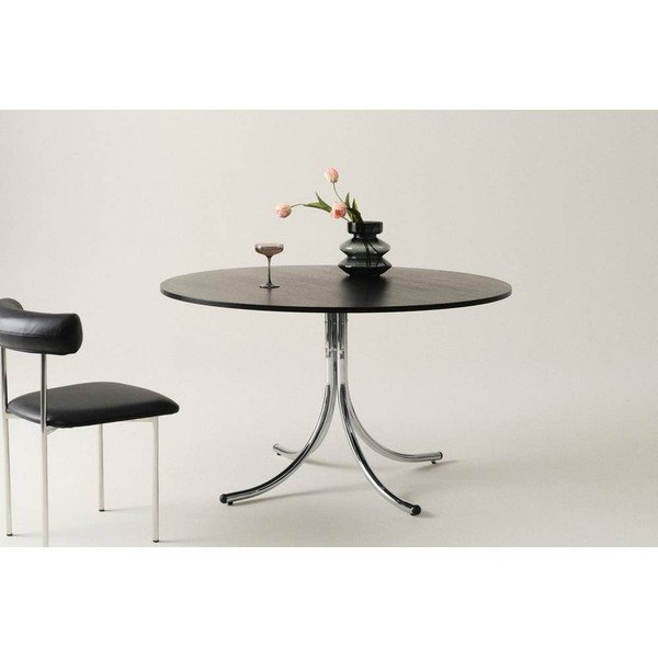 Masă de dining rotundă din metal ø 130 cm Chipley – Jotex-image-1