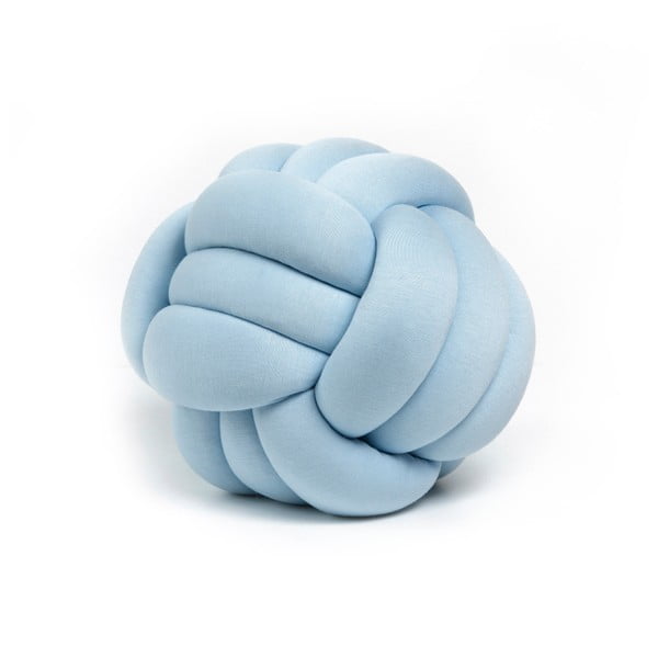 Pernă decorativă Knot, ⌀ 30 cm, albastru