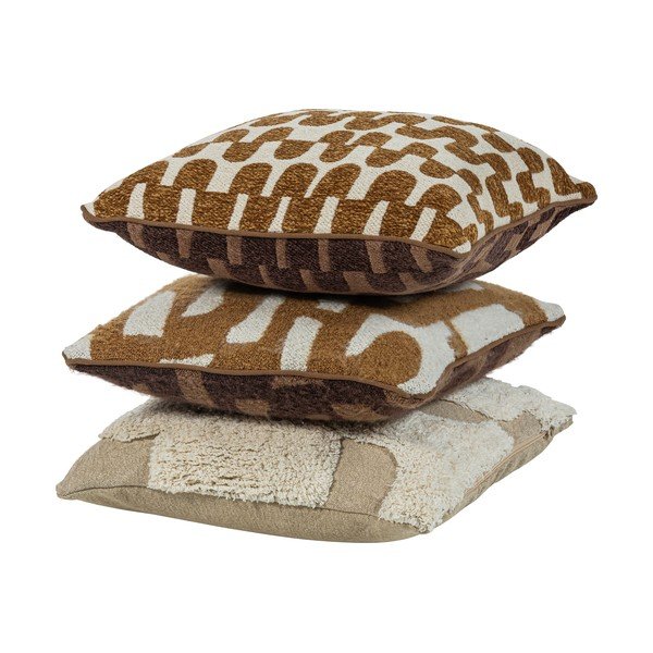 Perne decorative 3 buc. din janilie 45x45 cm Fayden – WOOOD-image-3