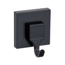 Cârlige negre 2 buc. autoadezive din plastic Quadro – Wenko