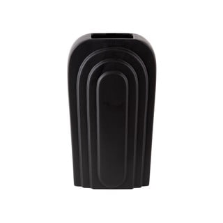 Vază din ceramică PT LIVING Arc, înălțime 18 cm, negru