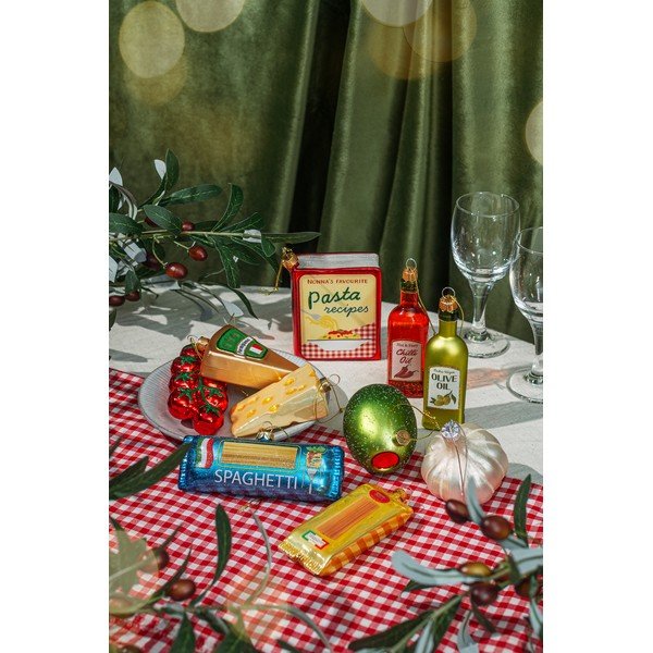 Ornament de Crăciun din sticlă 7 cm Olive – Sass & Belle-image-2
