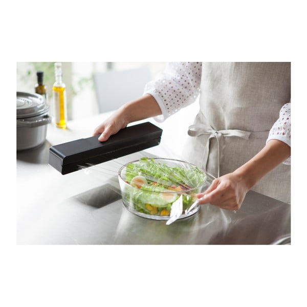 Suport magnetic pentru folie de bucătărie YAMAZAKI Tower, negru-image-2